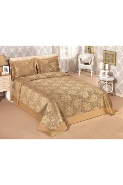 By Baso Home Textile Altin Rengi Tek Kisilik Yatak Ortusu 180x240 Trendyol