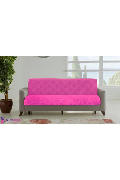 Nur Home Lastikli Koltuk Ortusu Gofraj Kumas Pembe Trendyol