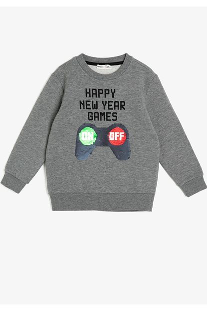 Koton Kids Gri Erkek Cocuk Sweatshirt Trendyol