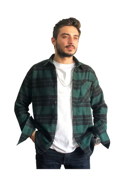 Trendbir Erkek Yesil Oduncu Klass Gomlek Trend Tarz Giyim Trendyol