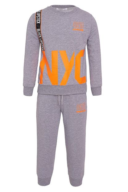 Zepkids Erkek Cocuk Esofman Takimi Nyc Baskili 9 12 Yas Trendyol