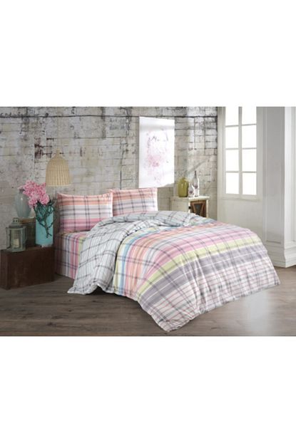Bonjardinhome Renkli Line Cift Kisilik Nevresim Takimi 200x200 Trendyol