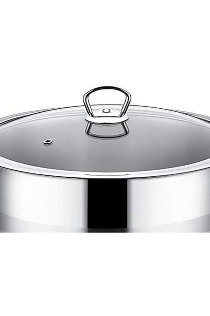 Karaca Granit Celik 30 Cm Tencere Icin Metal Cerceveli Cam Kapak Ve Metal Kulp Ile Beraber Trendyol
