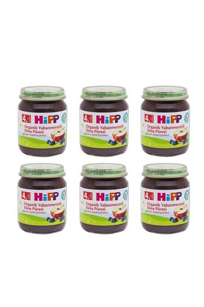 hipp kavanoz organik yabanmersinli elma puresi 125gr 6li paket fiyati yorumlari trendyol