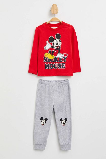 Defacto Erkek Bebek Mickey Mouse Lisansli Pijama Takimi Trendyol