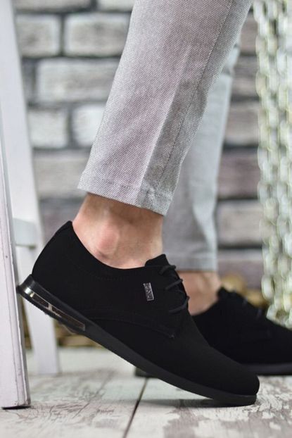 Marsetti Erkek Siyah Suet Klasik Casual Ayakkabi Trendyol