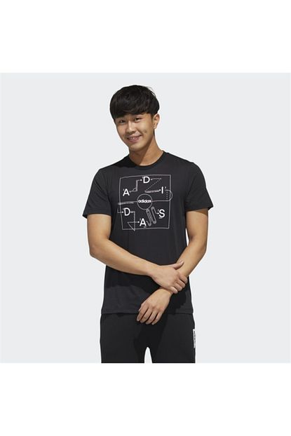 Adidas Erkek Siyah Kisa Kol Tisort Trendyol