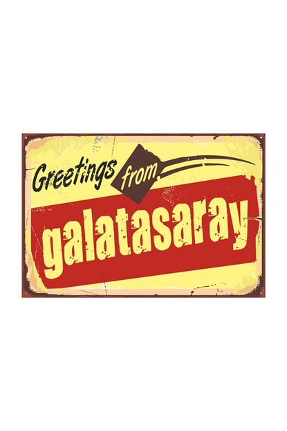 Hayat Poster Galatasaray Retro Vintage Ahsap Poster Trendyol