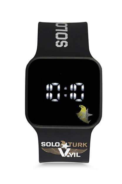 taf watch solo turk dijital dokunmatik unisex kol saati sari kordon hediyeli fiyati yorumlari trendyol