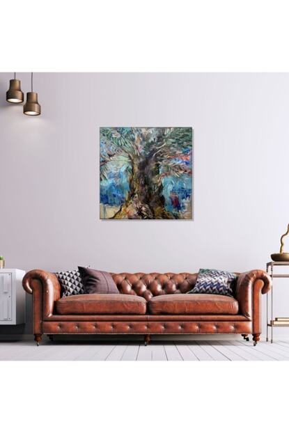 zeytin agaci yagli boya reproduksiyon kanvas tablo 50 x 50 cm