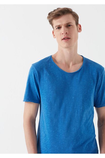 Mavi Erkek Mavi Basic T Shirt Trendyol