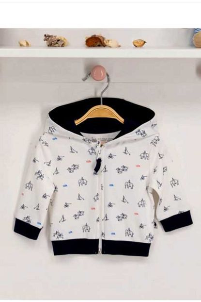 U S Polo Assn Erkek Bebek Beyaz Kapsonlu Ceket Trendyol