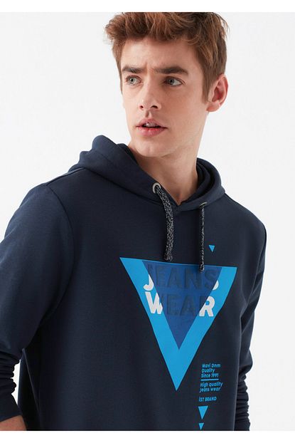 Mavi Erkek Lacivert Jeans Wear Sweatshirt Trendyol