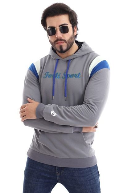 Fortisport Erkek Gri Kapsonlu Sweatshirt Trendyol