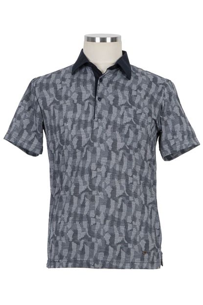 Blu Erkek Lacivert Beyaz Gomlek Yaka T Shirt Trendyol