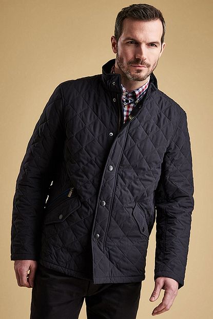 Barbour Erkek Lacivert Shoveler Kapitone Ceket Trendyol