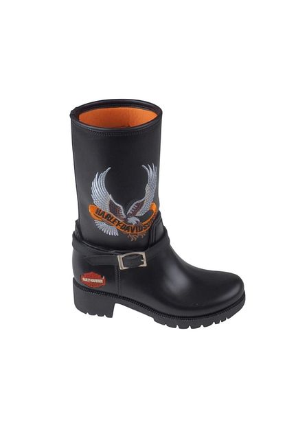 Harley Davidson Kadin Siyah Eagle Hi Cocuk Cizme Trendyol