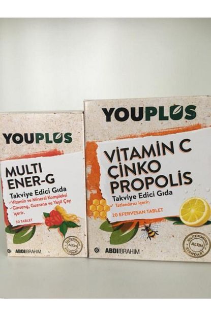 Youplus Multi Ener G 30 Tablet Vitamin C Cinko Propolis Efervesan Multicofre Trendyol