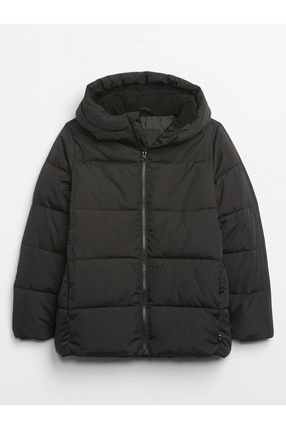 Gap Erkek Cocuk Cocuk Siyah Kapusonlu Pufa Mont Trendyol