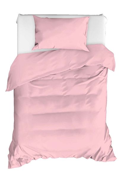 Enlora Home Enlora 100 Dogal Pamuk Duzrenk Nevresim Seti Tek Kisilik Freshcolor Janapembe Trendyol