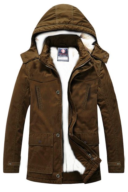 Fiyesmen Erkek Camel Gabardin Kapusonlu Kisa Spor Parka Trendyol