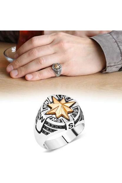 Alis Silver 925 Ayar Gumus Pusula Yuzuk Trendyol
