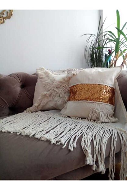 Erzahome El Isi Makrome Koltuk Sali Kirlentli Trendyol