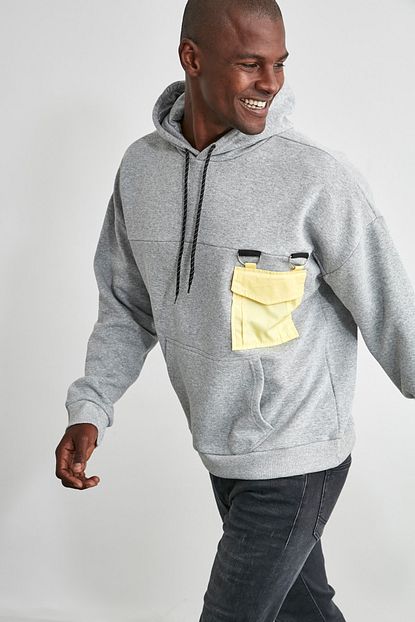 Trendyol Man Gri Erkek Sweatshirt Tmnaw21sw0802 Trendyol