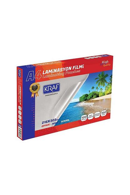 Kraf Laminasyon Filmi Parlak A4 100 Micron 100 Lu Trendyol