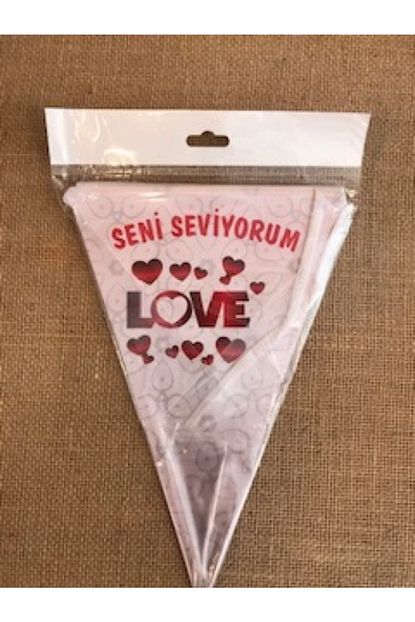 Deniz Party Store Seni Seviyorum Love Flama Bayrak 2 Metre 10 Bayrak Trendyol