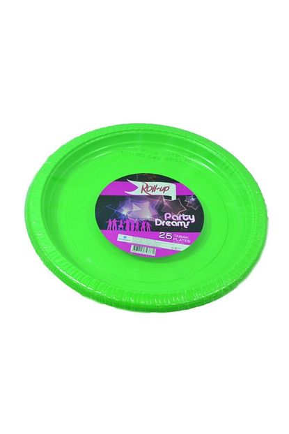 Ipek Bocegi Yesil Renk Plastik Tabak 25 Li Trendyol