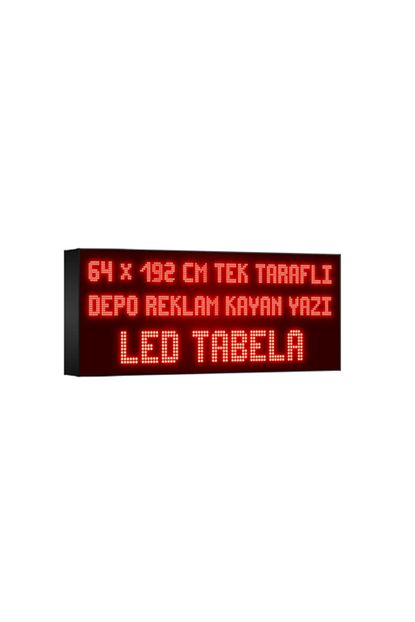 Deporeklamtabela Kirmizi Kayan Yazi Led Tabela Tek Tarafli 64x192 Cm Trendyol