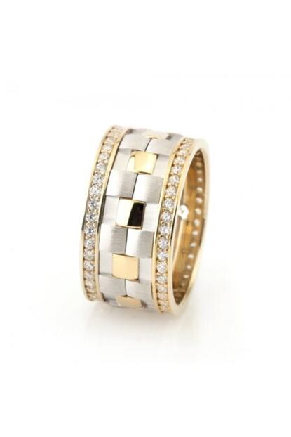 Alis Silver Kadin Gold Renk 925 Ayar Gumus Alyans Trendyol