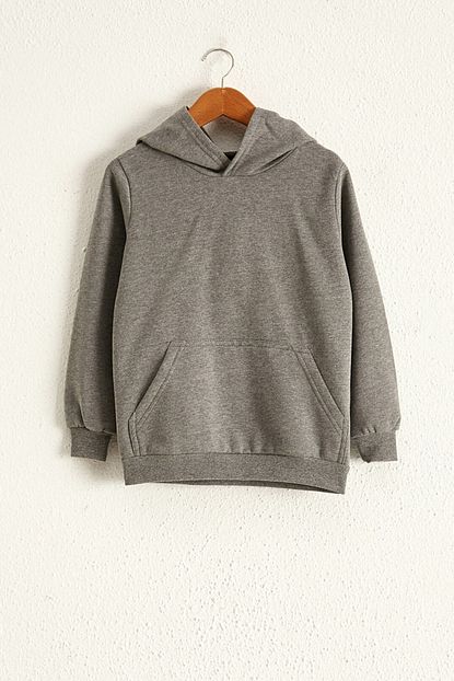 Lc Waikiki Erkek Cocuk Antrasit Melanj L8n Sweatshirt Trendyol