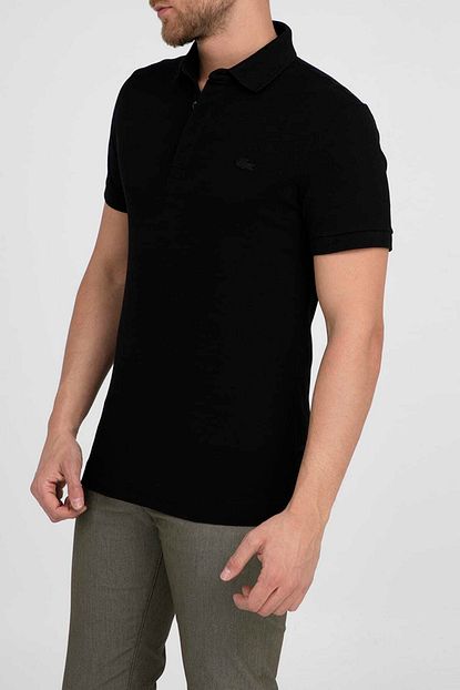 Lacoste Erkek Siyah Polo Yaka T Shirt Ph5522 031 Trendyol