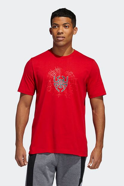 Adidas Erkek Genc Kirmizi Donovan Logolu Basketbol T Shirt Ge4111 Trendyol