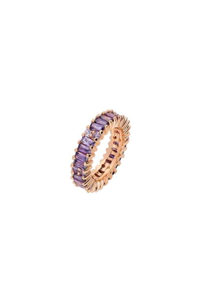So Chic Mor Baget Tasli Rose Gold Gumus Yuzuk Trendyol
