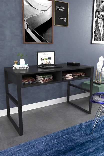 Evdemo Luna Calisma Masasi Siyah Trendyol