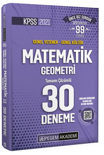 Pegem A Yayincilik Hazirlik Kitaplari Pegem 2021 Kpss Genel Yetenek Genel Kultur Matematik Geometri 30 Deneme Trendyol
