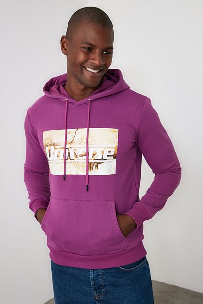 Trendyol Man Mor Erkek Sweatshirt Tmnaw21sw0713 Trendyol