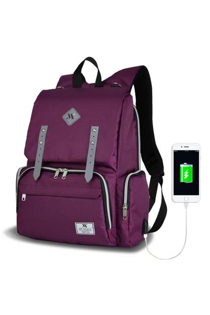 My Valice Unisex Mor Smart Bag Mother Star Usb Li Anne Bebek Bakim Cantasi Trendyol