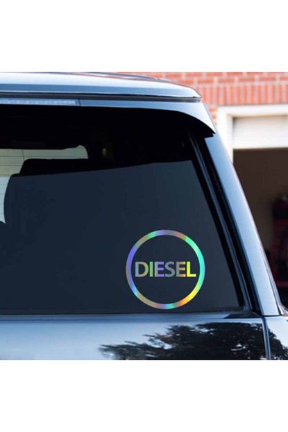 Universal Diesel Yazili Hologram Renk Degistiren Oto Sticker Trendyol