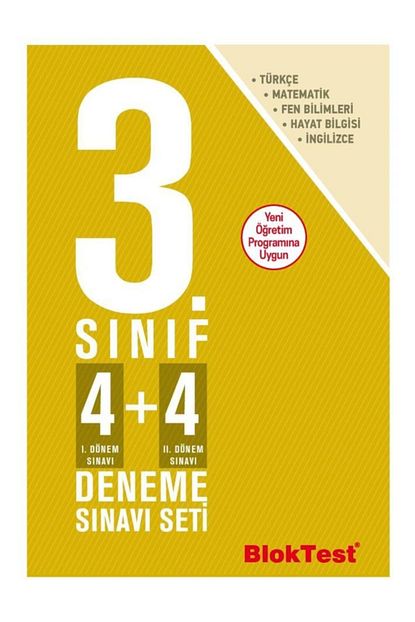Tudem 3 Sinif Bloktest 4 4 Deneme Sinavi Seti Bloktest Yayinlari Trendyol
