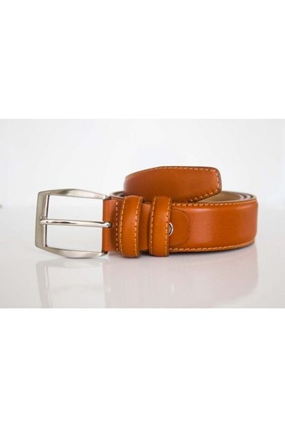 erkek kahverengi 3 5 cm orjinal deri kemer
