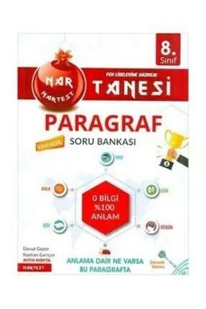 Nartest Yayinlari 8 Sinif Nar Tanesi Paragraf Soru Bankasi Trendyol