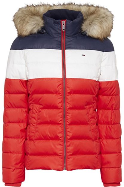 Tommy Hilfiger Kadin Kirmizi Beyaz Mont Trendyol