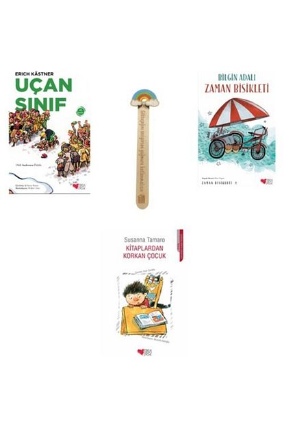 Can Yayinlari Ucan Sinif Zaman Bisikleti Kitaplardan Korkan Cocuk Set 3 Kitap Kitap Ayraci Trendyol