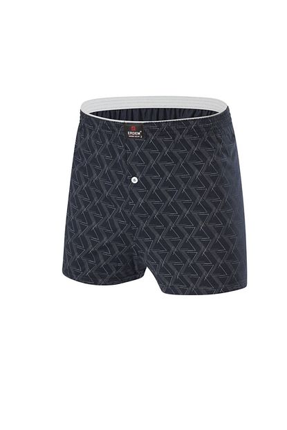 Erdem Ic Giyim Erkek Lacivert Ucgen Baskili Penye Boxer Trendyol