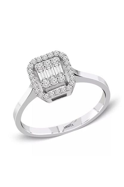 Venta Pirlanta 0 42 Karat 14k Baget Pirlanta Yuzuk E F Vs Trendyol