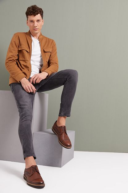 Ziya Erkek Taba Hakiki Deri Casual Ayakkabi 103498 Trendyol